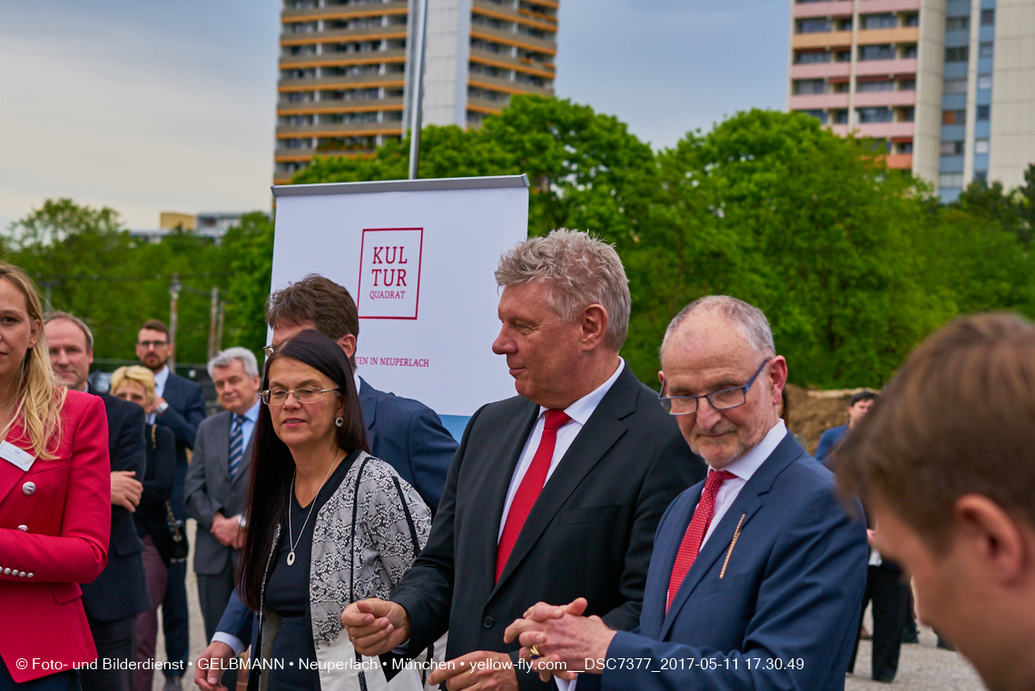 11. Mai 2017 - Grundsteinlegung für die LOGE und dem Kulturquadrat in Neuperlach